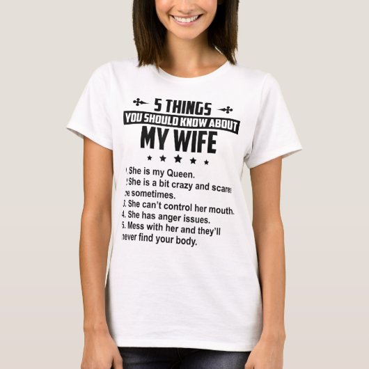 5僕の妻について知っておくべきこと Tシャツ (正面)