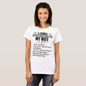 5僕の妻について知っておくべきこと Tシャツ (正面フル)