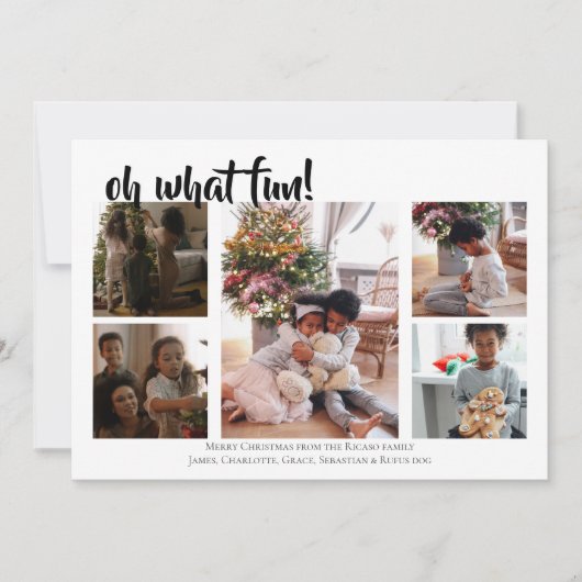 5写真ああ何おもしろいクリスマス シーズンカード (正面)