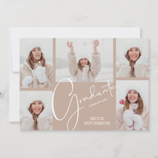 5写真の卒業 招待状 (正面)