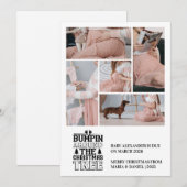 5写真クリスマスツリー妊娠のお知らせ シーズンカード (正面/裏面)