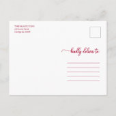 5写真コラージュ暖かい願いシンプルクリスマス ポストカード (裏面)