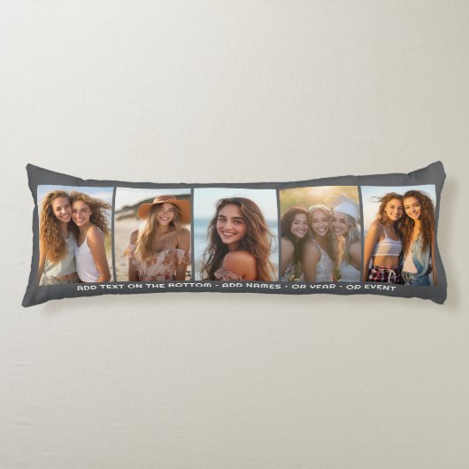 5写真テンプレートモダンミニマル文字下 ボディピロー (正面)