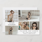 5写真パーソナライズされた卒業発表 案内状 (正面)