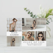 5写真パーソナライズされた卒業発表 案内状 (スタンド正面)