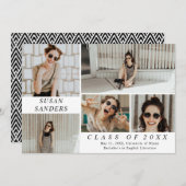 5写真パーソナライズされた卒業発表 案内状 (正面/裏面)