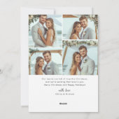 5写真モダンと結婚したメリークリスマス シーズンカード (裏面)