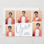 5写真モダンの卒業 案内状 (正面)