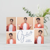 5写真モダンの卒業 案内状 (スタンド正面)