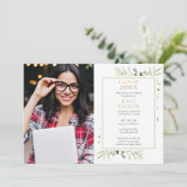 5写真モダンコラージュ緑化卒業パーティー 招待状 (スタンド正面)