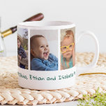 5写真ラブユーDaddy's Day 2023 Green コーヒーマグカップ<br><div class="desc">可愛い父の日のマグパーソナライズされた5枚の写真、愛あなたパパのタイポグラフィと子供の名前。</div>
