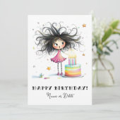 * 5写真名誕生日カードの個人用設お洒落定 招待状 (スタンド正面)