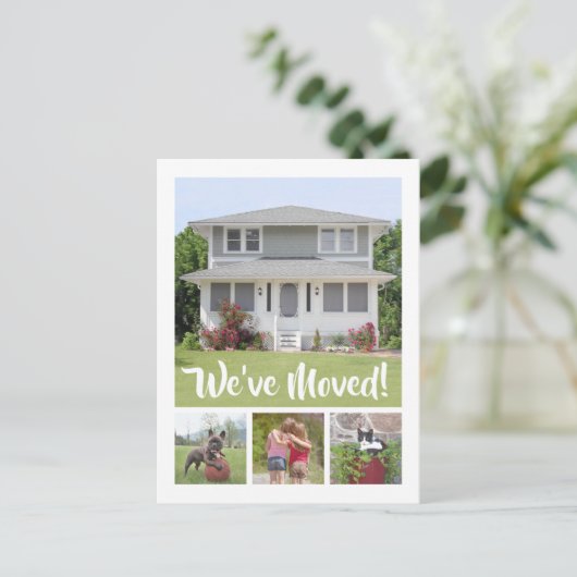 5写真新しいホーム写真の住所変更 案内ポストカード (スタンド正面)