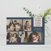 5写真自然コラージュ年レビューChrimas Navy シーズンカード (スタンド正面)