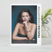 5写真2面モデルActor Pro 5.5x7.5テンプレート 招待状 (スタンド正面)