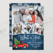 5写真2021年のクリスマスレッドファームトラック シーズンカード (正面/裏面)