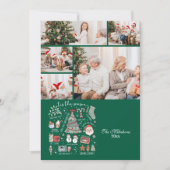 5写真Tis The Seasonレトログリーンクリスマス シーズンカード (正面)