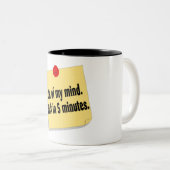 5分の私の心の背部から ツートーンマグカップ (正面右)