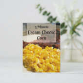 5分クリームチーズコーンレシピカード ポストカード (スタンド正面)