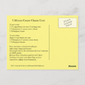 5分クリームチーズコーンレシピカード ポストカード (裏面)