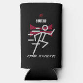 5分昼寝=ゾンビアポカリプセセルツァーカントリー スリム缶クーラー (裏面)