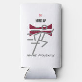 5分昼寝=ゾンビ黙示録 スリム缶クーラー (裏面)