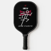 5分昼寝=ゾンビ黙示録 ピックルボールラケット (裏面)