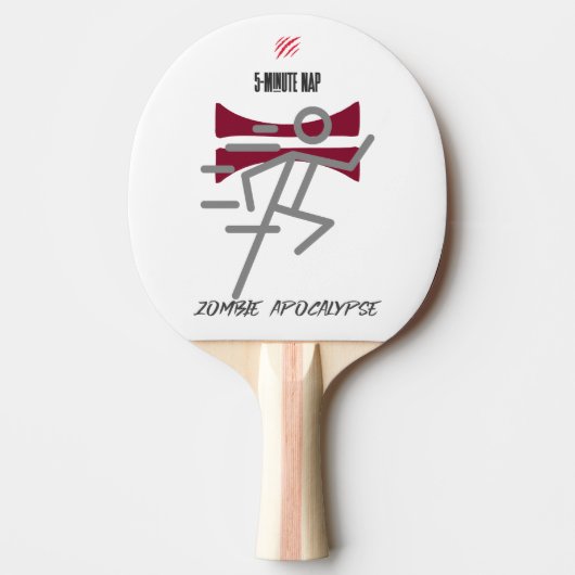 5分昼寝=ゾンビ黙示録 卓球ラケット (正面)