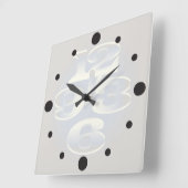 5分真珠 スクエア壁時計 (傾斜)