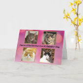 5匹のうち4匹はバレンタ気にンのことではない カード (黄色い花)