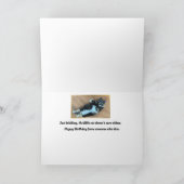 5匹のうち4匹は気に誕生日 カード (内部)