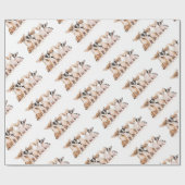 5匹のかわいい子犬 ラッピングペーパー (フラット)