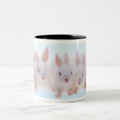 5匹のウサギ ツートーンマグカップ (中央)