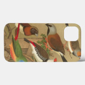 5匹のカラフルペットが枝にとまる Case-Mate iPhoneケース (裏面 (横))