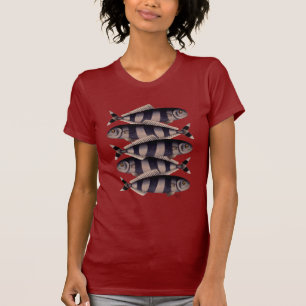 5匹のストライプのな魚 Tシャツ
