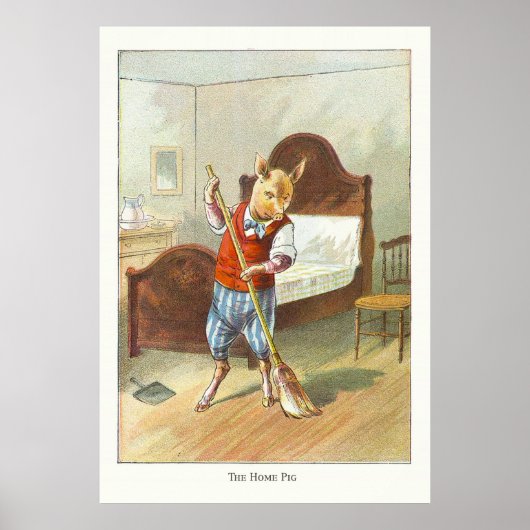 5匹の子豚：家の子豚 ポスター (正面)