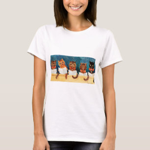 5匹の猫を歌うルイス・ワーイン Tシャツ