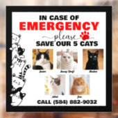 5匹の猫救が写真を撮カスタムった場合 ウィンドウサイン (シート2)