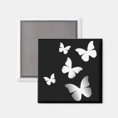 5匹の白い蝶 マグネット (正面/裏面)