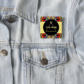 5匹の種族の正方形ボタン 缶バッジ (インサイチュ)