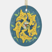 5匹の金猫… セラミックオーナメント (右)