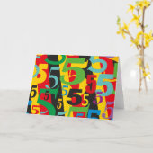 5周年おめでとう、55歳の誕生日、おめでとう#5デザイン カード (黄色い花)