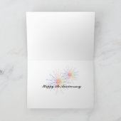 5周年を祝う カード (内部)