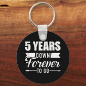 5周年を迎えるまでに5年結婚を永遠に キーホルダー (正面)