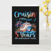 5周年クルーズ旅行 カード (黄色い花)