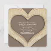 5周年木婚式 ハートパーティー招待状 招待状 (裏面)