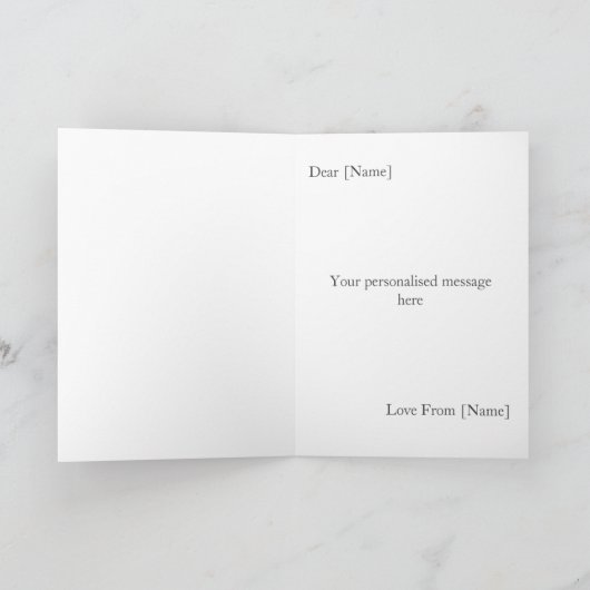 5周年結婚記念写真カード カード (内部)