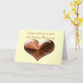 5周年結婚記念日のグリーティングカード（詩付き） カード (黄色い花)