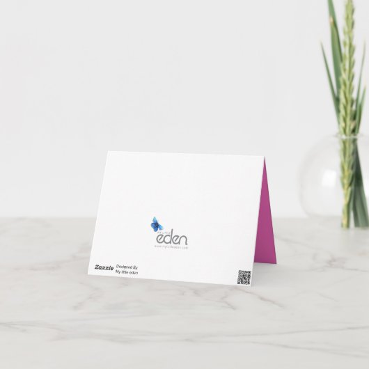 5周年結婚記念日のピンクの写真 カード (裏面)