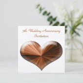 5周年結婚記念日の招待状 招待状 (スタンド正面)